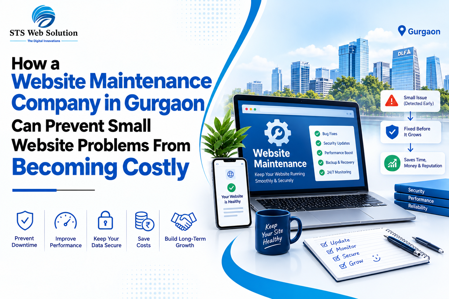How a Website Maintenance Company in Gurgaon Can Prevent Small Website Problems From Becoming Costly