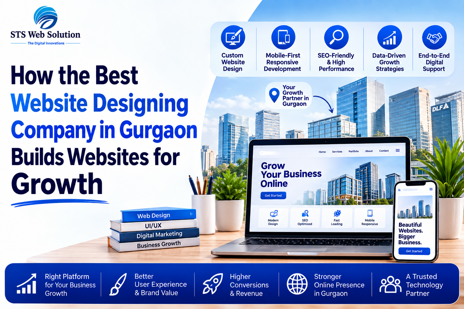 How the Best Website Designing Company in Gurgaon Builds Websites for Growth 