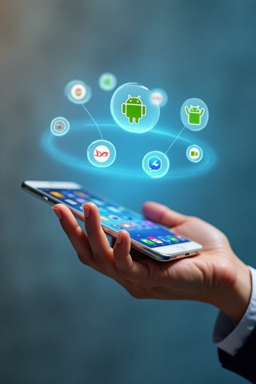 Mobile App Development Interface Architecture Frame