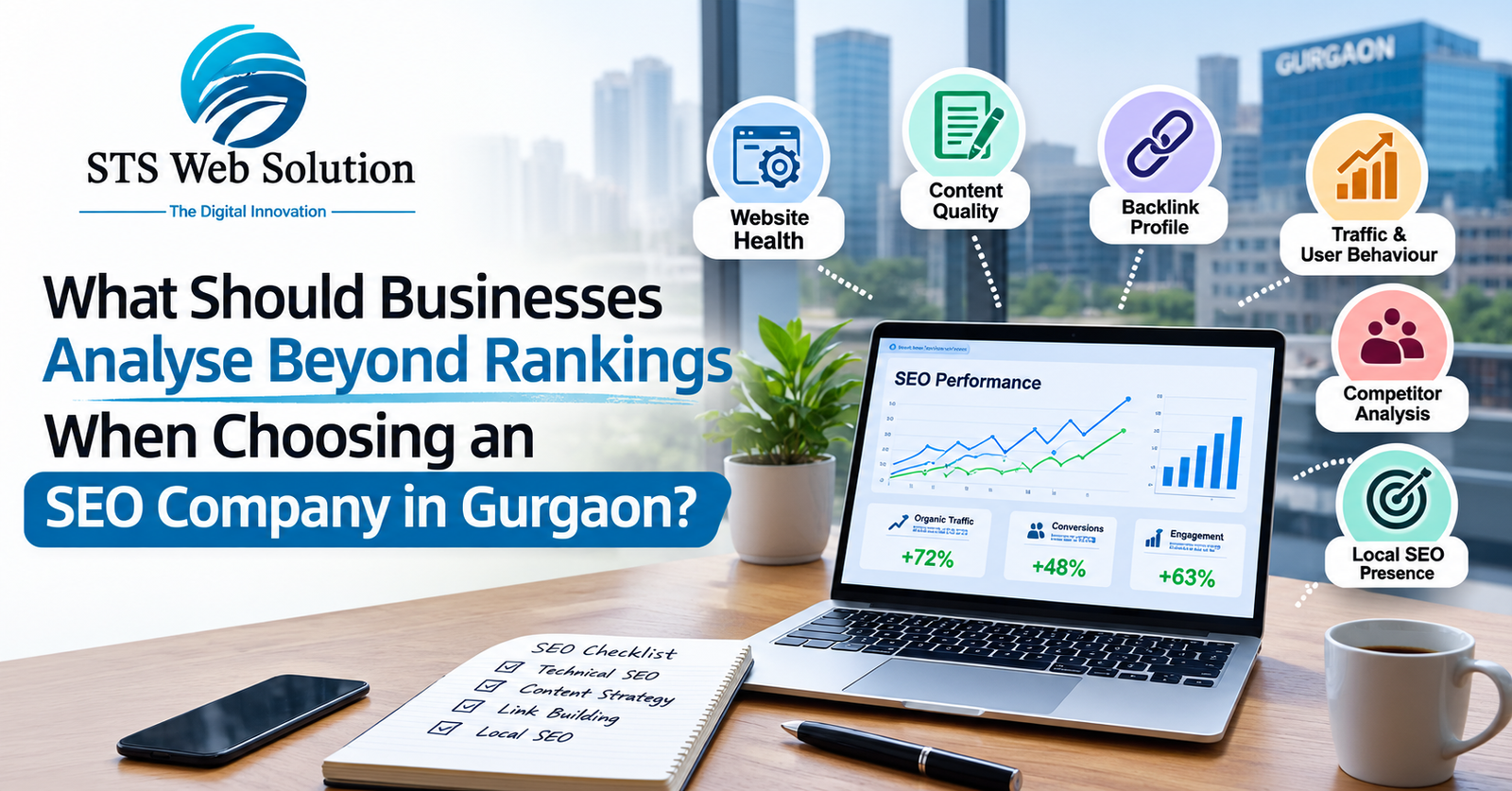 What Should Businesses Analyse Beyond Rankings When Choosing an SEO Company in Gurgaon?