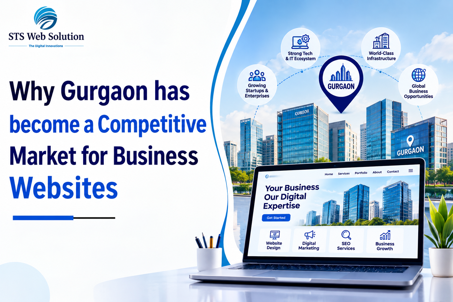 Why Gurgaon Has Become a Competitive Market for Business Websites